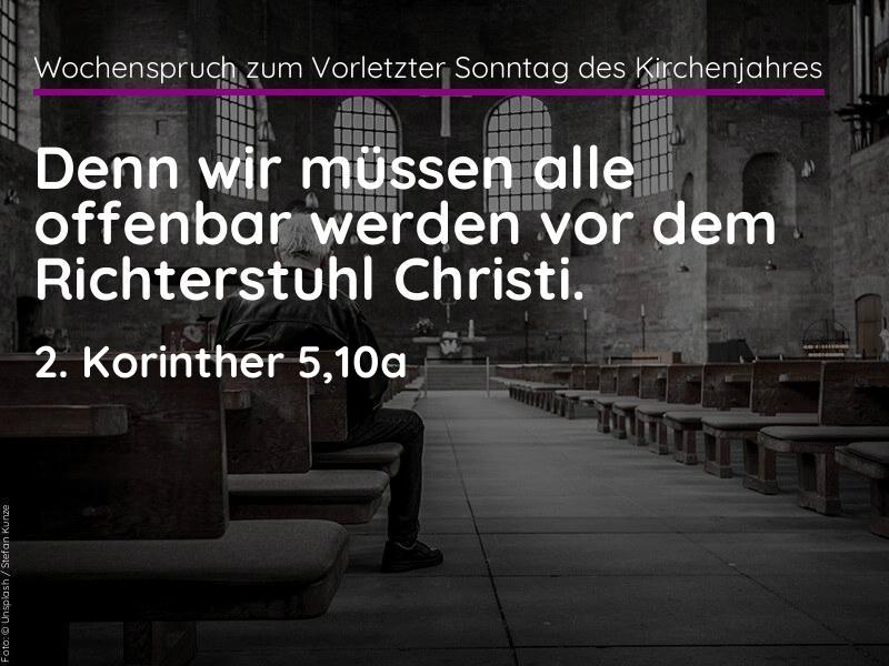 Vorletzter Sonntag des Kirchenjahres